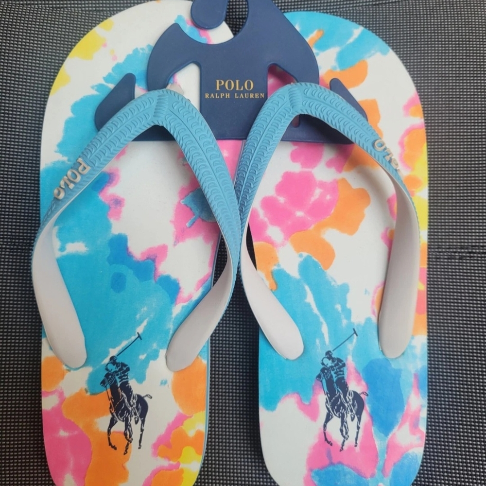 Polo by Ralph Lauren Women's Vibrant Blue Flip Flops